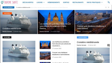 Page d'accueil du site : Tourisme St Etienne