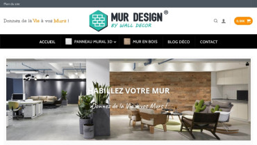 Page d'accueil du site : Mur Design