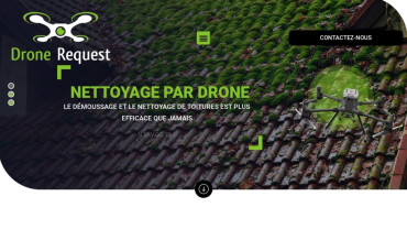 Page d'accueil du site : Dronerequest