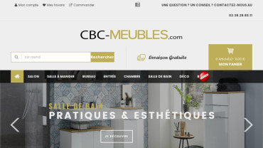 Page d'accueil du site : CBC-Meubles
