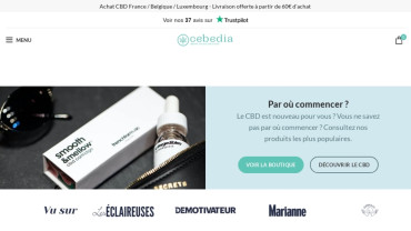 Page d'accueil du site : Cebedia