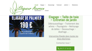 Page d'accueil du site : Élagueur Azuréen