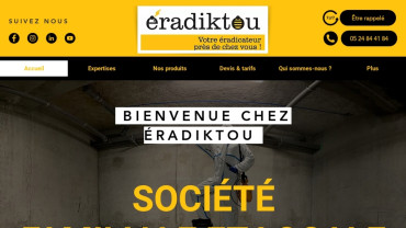 Page d'accueil du site : Éradiktou