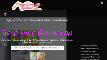 Page d'accueil du site : Joséphine Bochaton