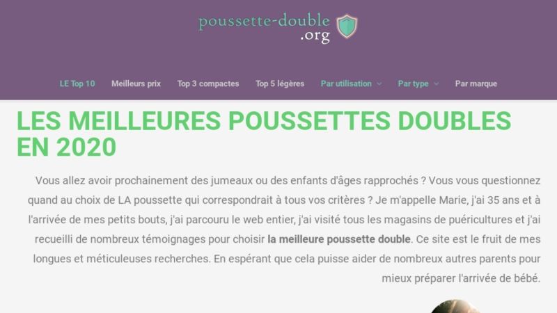 Poussette double