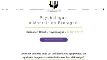 Page d'accueil du site : Sébastien Devoti