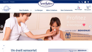Page d'accueil du site : SentoSphere