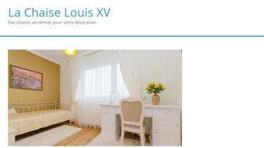 Page d'accueil du site : La Chaise Louis XV