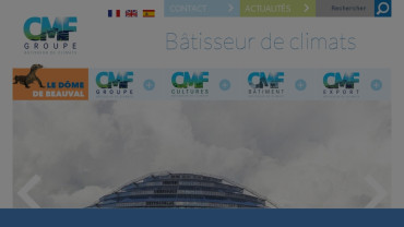 Page d'accueil du site : CMF Groupe