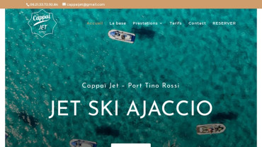 Page d'accueil du site : Cappai Jet Tino Rossi