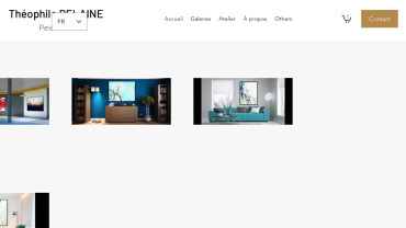 Page d'accueil du site : Théophile Delaine