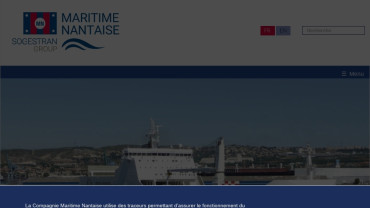 Page d'accueil du site : Compagnie Maritime Nantaise