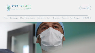 Page d'accueil du site : Docteur Goldblatt