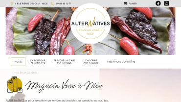 Page d'accueil du site : AlterNatives 