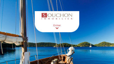 Page d'accueil du site : Souchon Immobilier