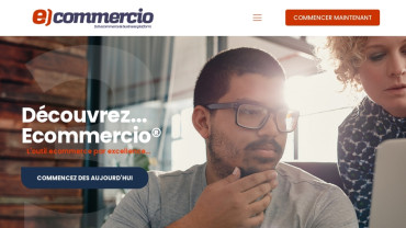 Page d'accueil du site : eCommercio