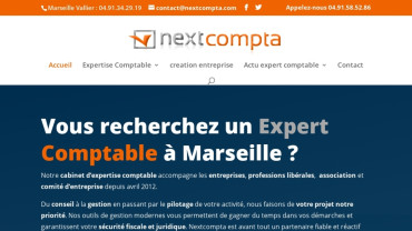 Page d'accueil du site : NextCompta