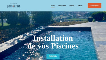 Page d'accueil du site : Chablais Piscine