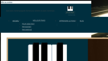 Page d'accueil du site : Quel piano numérique