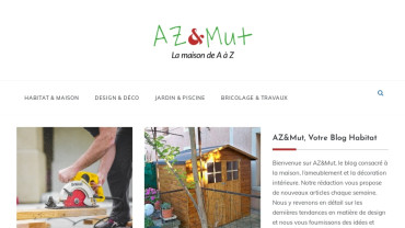 Page d'accueil du site : AZ&Mut