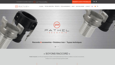 Page d'accueil du site : Pathel Industrie