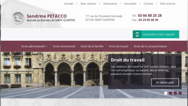 Page d'accueil du site : Sandrine Petacco