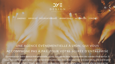 Page d'accueil du site : Design Your Event