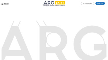 Page d'accueil du site : ARG Bâti +