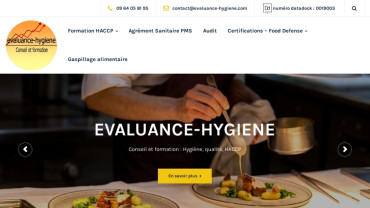 Page d'accueil du site : Evaluance-hygiene