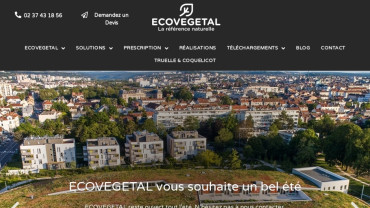 Page d'accueil du site : Ecovegetal