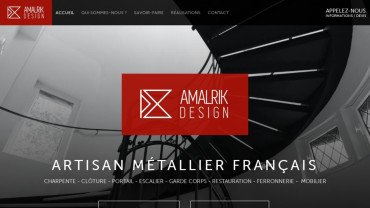 Page d'accueil du site : Amalrik