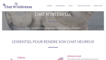 Page d'accueil du site : Chatminteresse