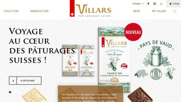 Page d'accueil du site : Villars
