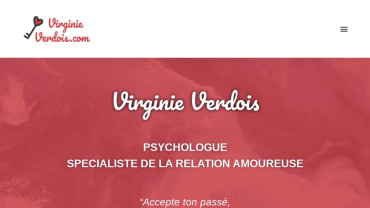 Page d'accueil du site : Virginie Verdois