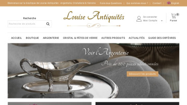 Page d'accueil du site : Louise Antiquités