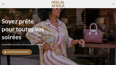 Page d'accueil du site : Heelal Africa