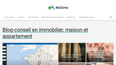 Page d'accueil du site : Bellimo