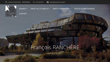 Page d'accueil du site : François Ranchère