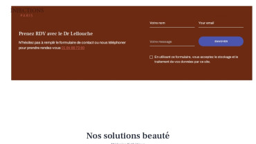 Page d'accueil du site : Docteur Lellouche