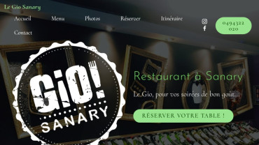 Page d'accueil du site : Le Gio