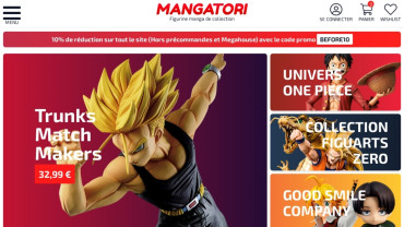 Page d'accueil du site : Mangatori
