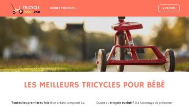 Page d'accueil du site : Tricycle bébé