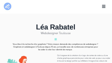 Page d'accueil du site : Léa Rabatel