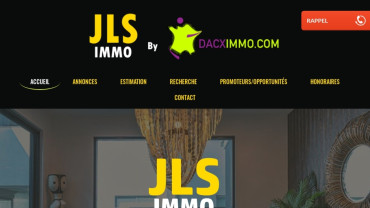Page d'accueil du site : JLS DACXIMMO Remiremont