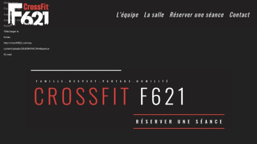 Page d'accueil du site : Crossfit F621