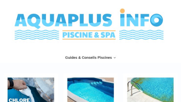 Page d'accueil du site : Aquaplus Info