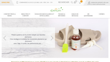 Page d'accueil du site : Epinum