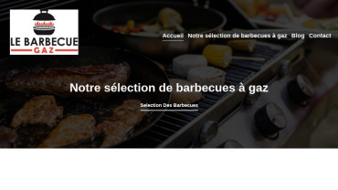 Page d'accueil du site : Le Barbecue Gaz