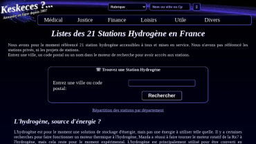Page d'accueil du site : Hydrogène bio