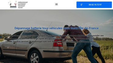Page d'accueil du site : Dépannage batterie voiture